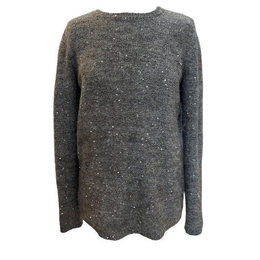 Max Mara Grey Sequin Sweater - 10/12