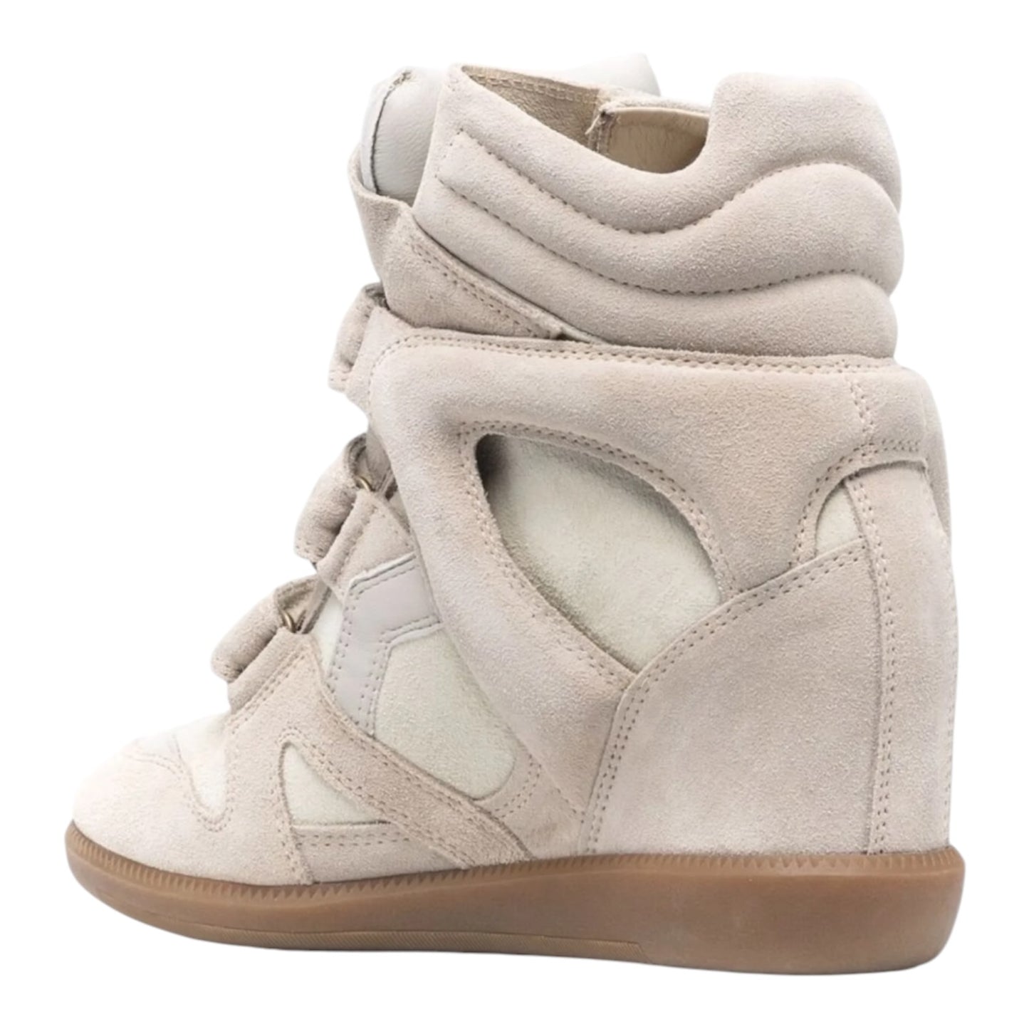 Isabel Marant Bekett Leather Wedge Sneakers - 38/5 - NEW