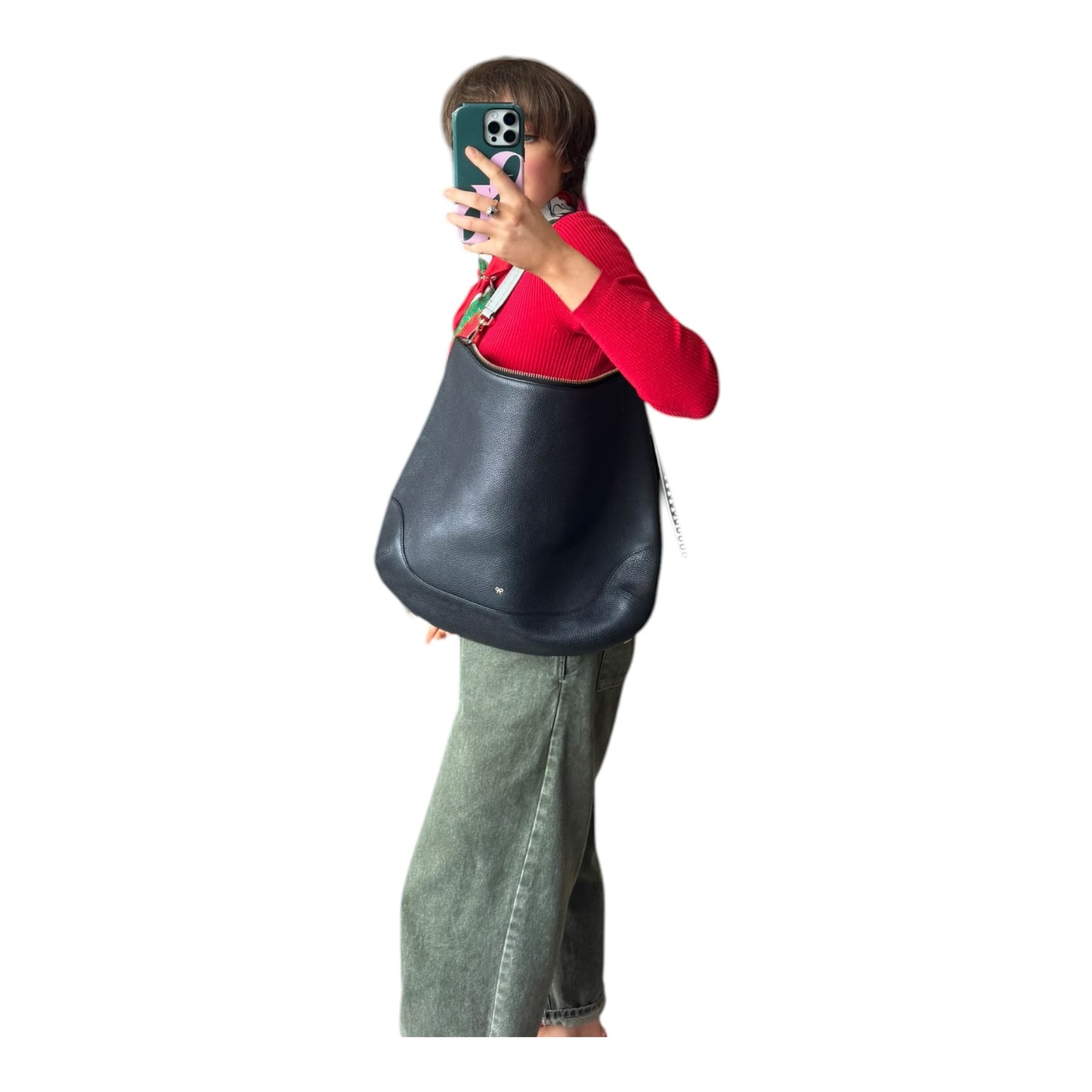 Anya Hindmarch Black and Grey Handbag