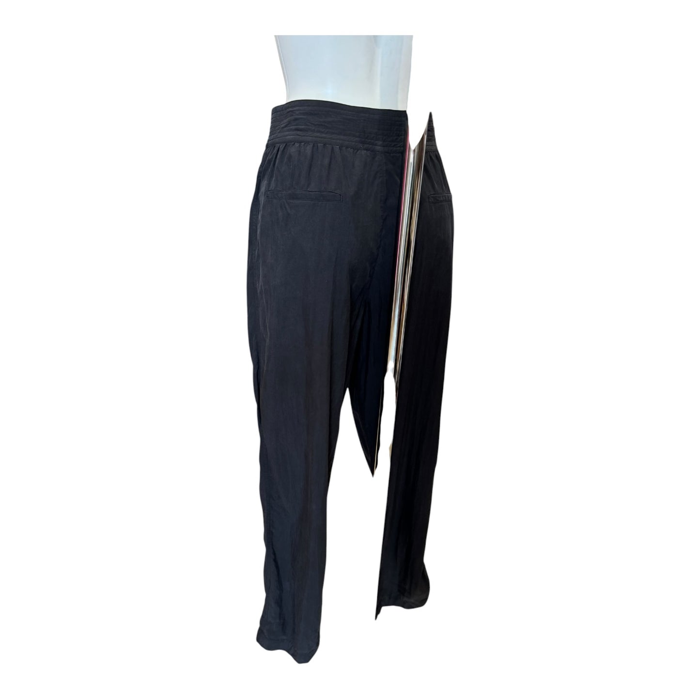 Isabel Marant Black Gleen Pleated Tapered Pants - 10