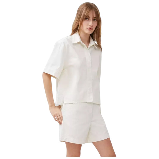 French Connection White Denim Shirt - 10