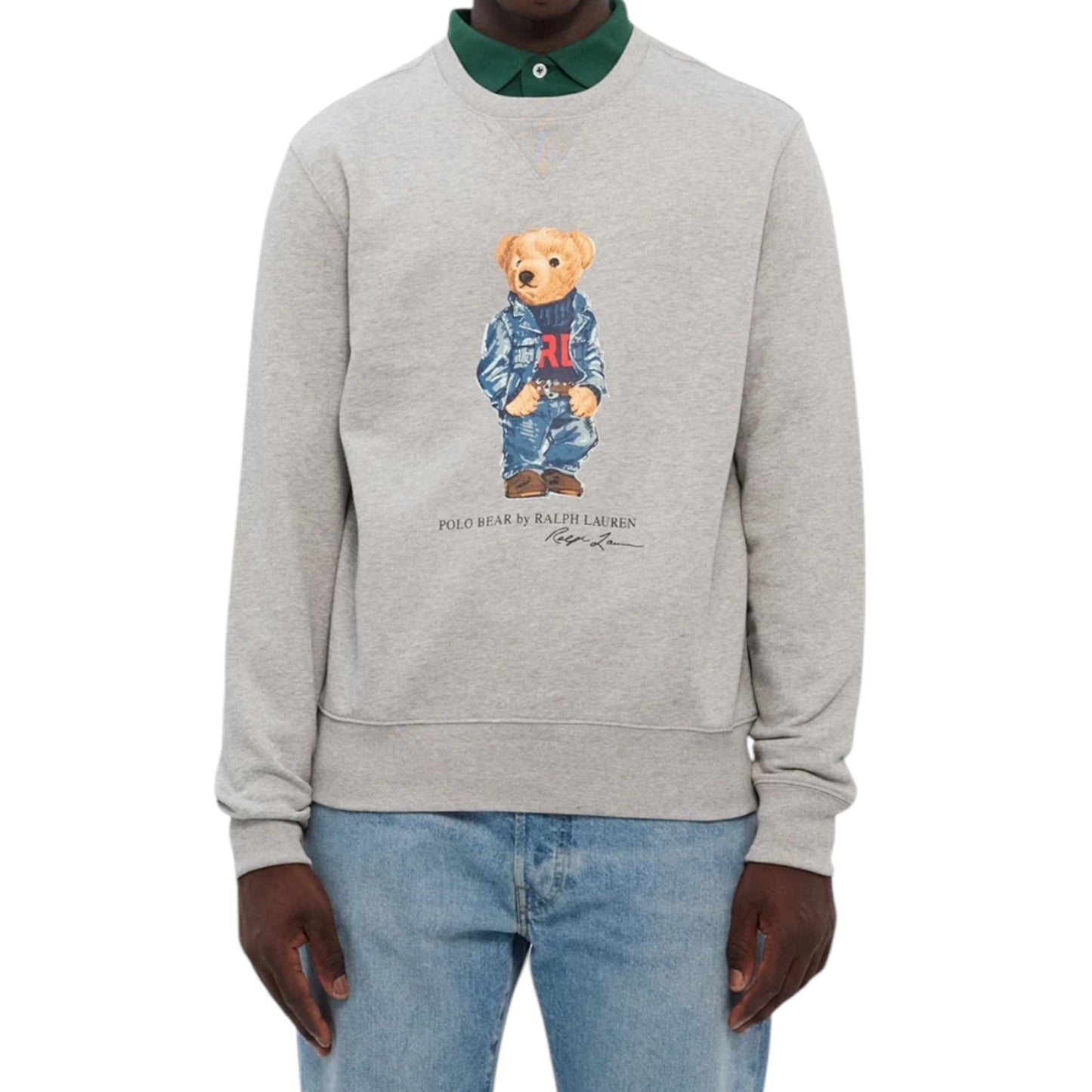 Ralph Lauren Grey Teddy Bear Jumper - 14