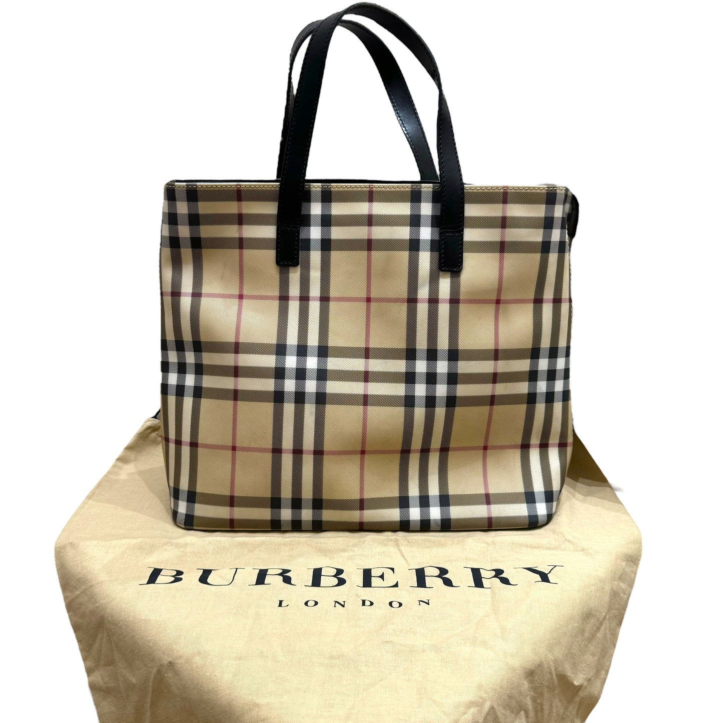 Burberry Check Tote Bag