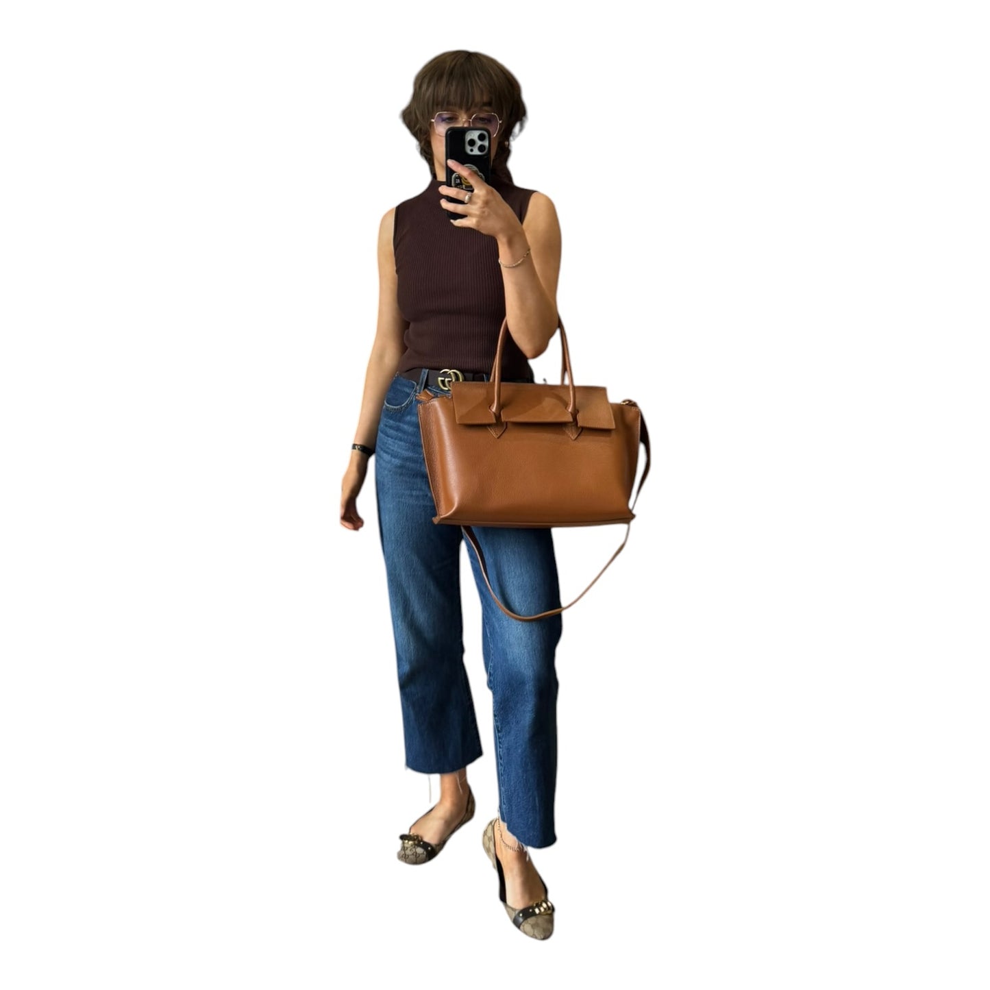 Borse N Pelle Tan Leather Bag