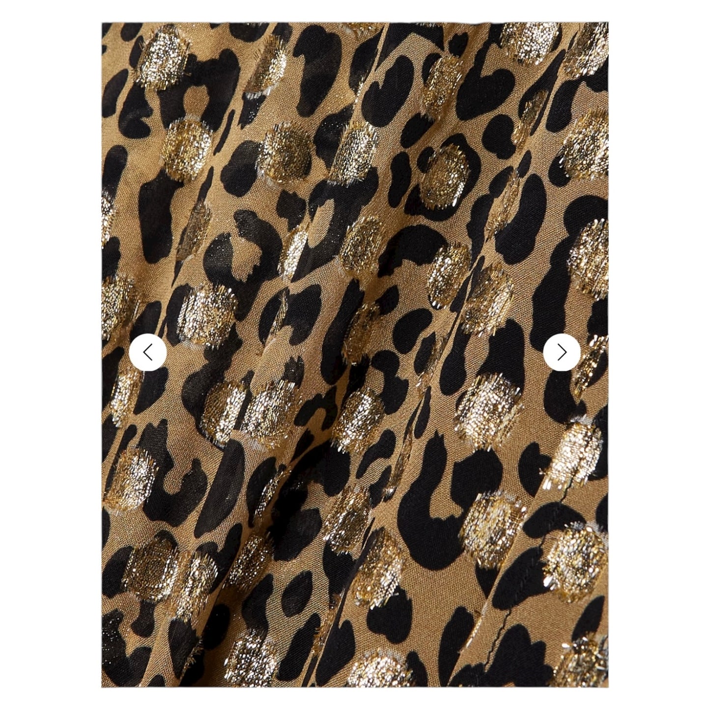 Golden Goose Belted Leopard-Print Metallic Midi Shirt Dress - 12