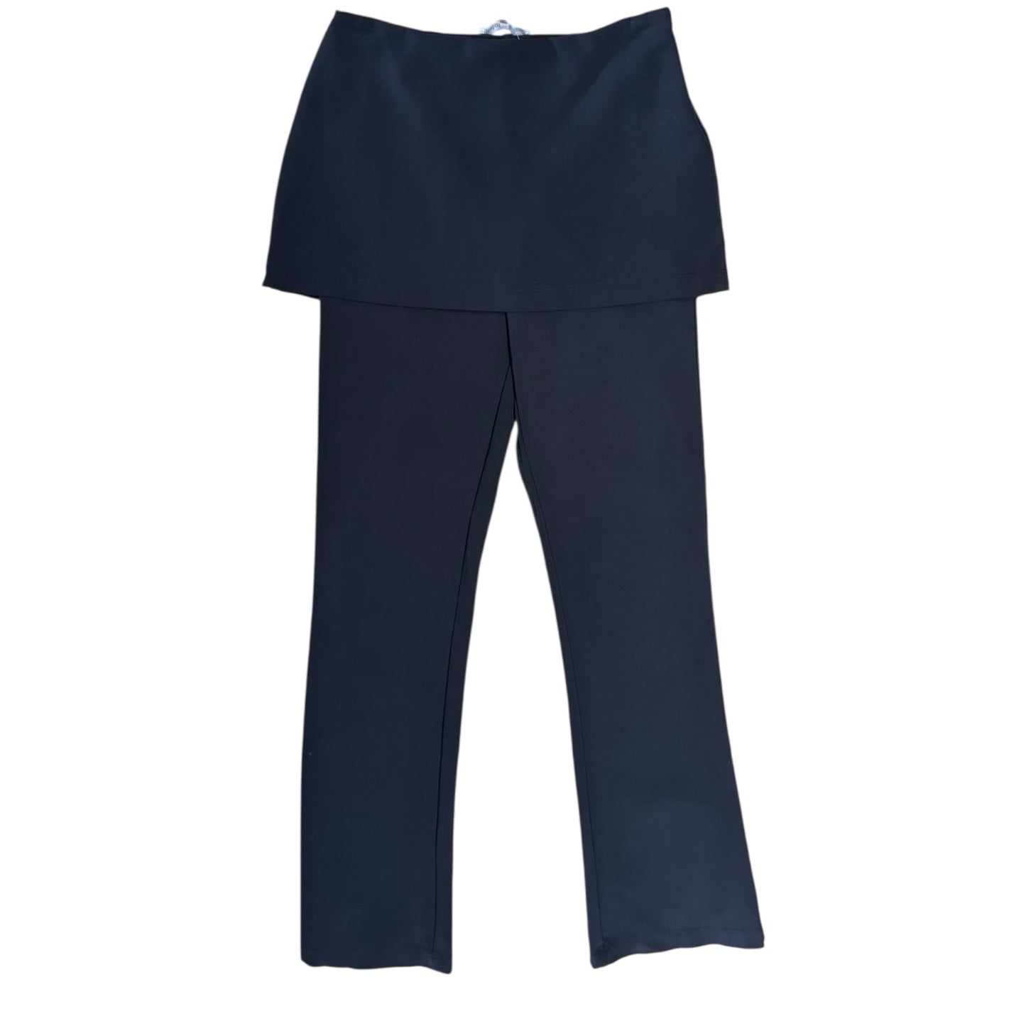Reformation Black Priya Pants with Skirt Overlay - 10