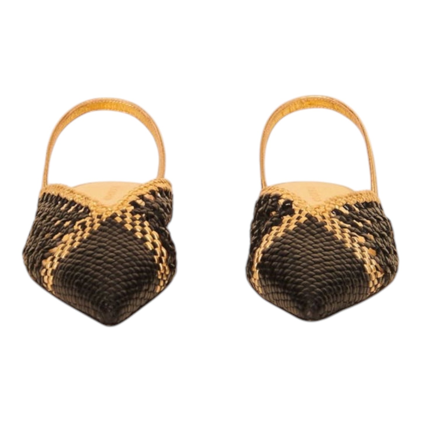 Sandro Black and Gold Woven Flats - 5 NEW