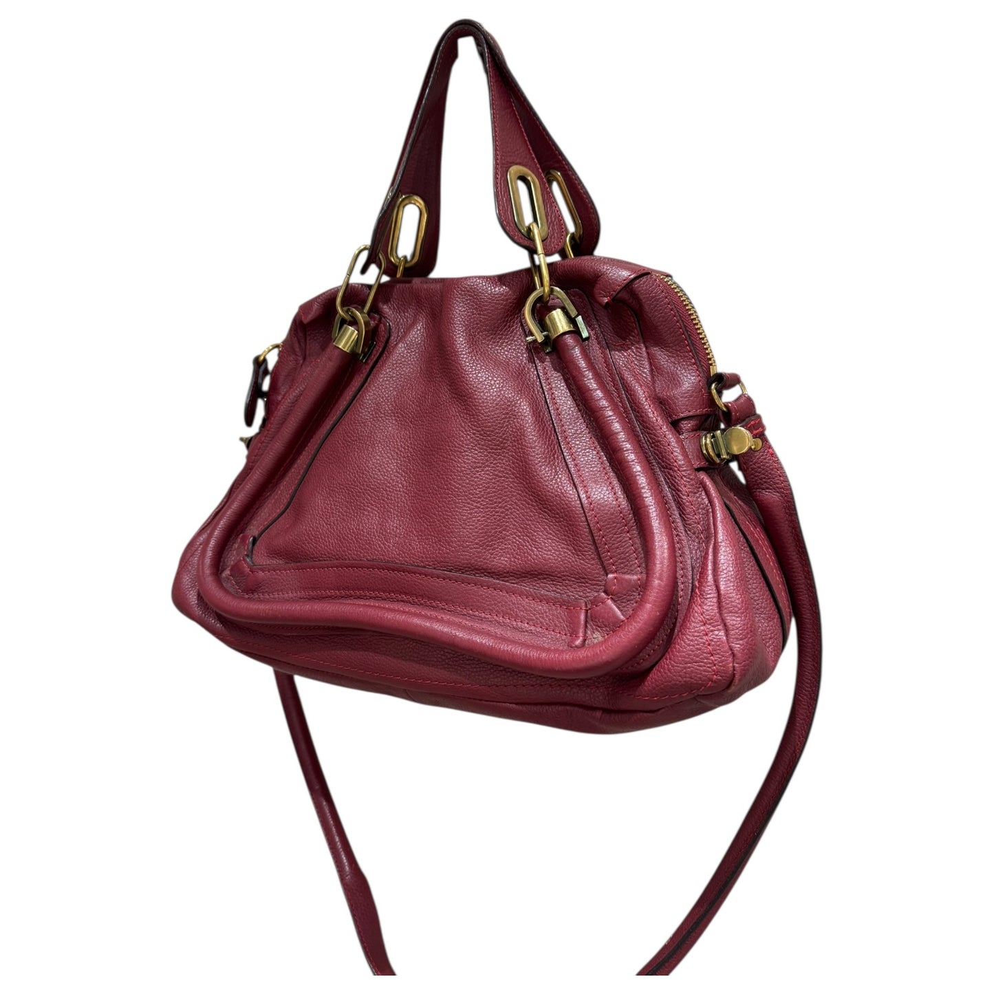 Chloé Paraty 2Way Bag in Brick Red