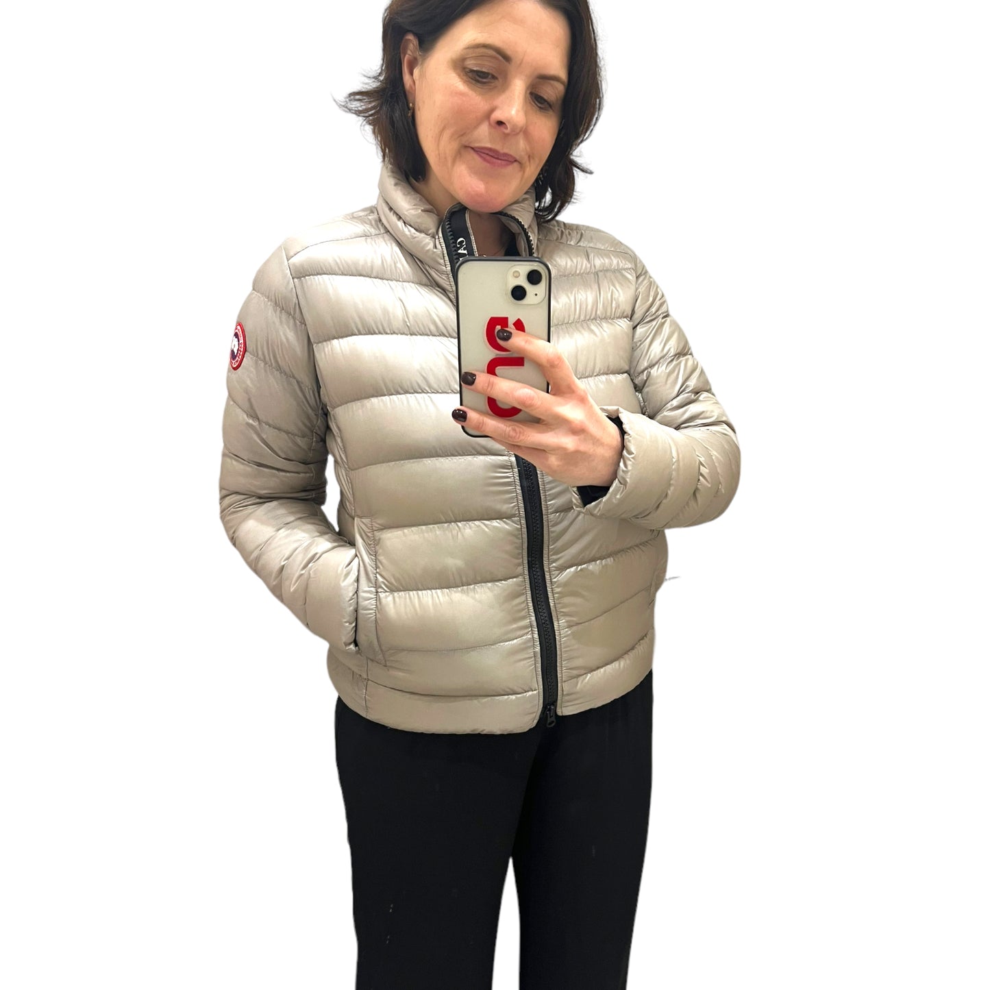 Canada Goose Taupe Puffer Jacket