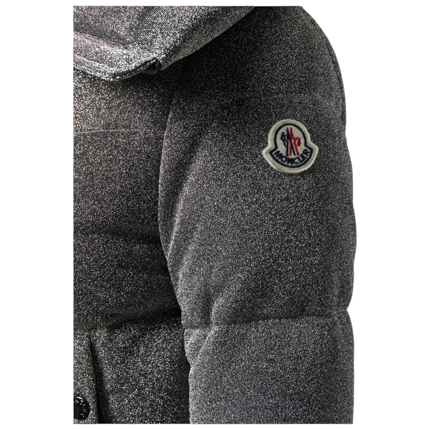Moncler Bandama Silver Glitter Puffer Jacket - 8