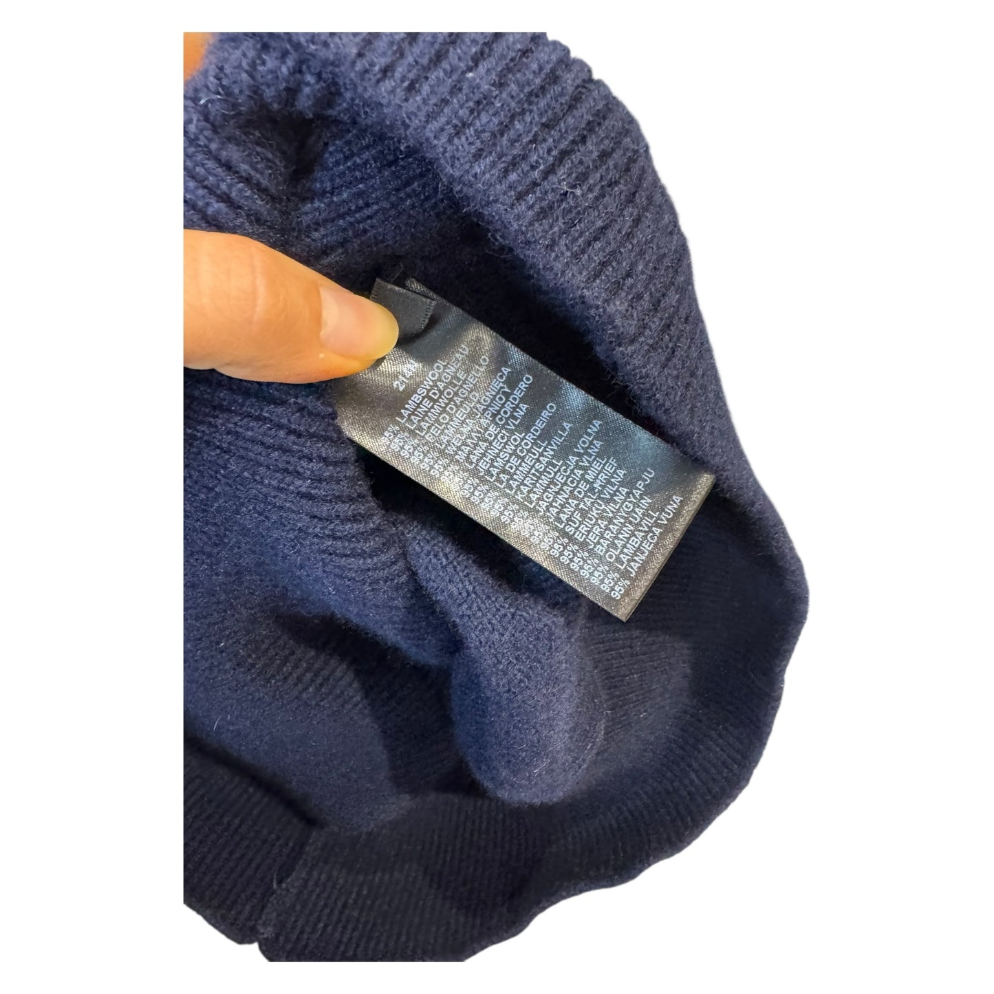 Paul Smith Navy Blue Detail Lambswool Jumper - 12/14