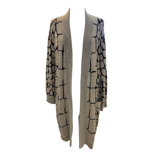 Max Mara Taupe and Black Long Cardigan - 8/10