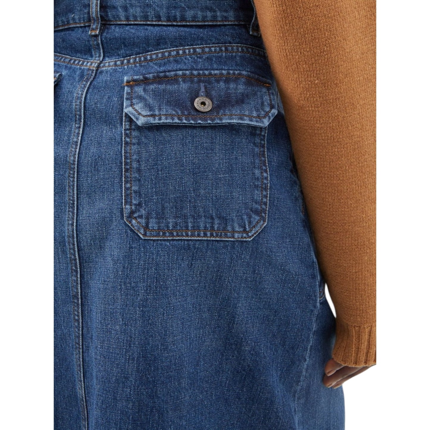 Weekend Max Mara Denim Donare Skirt - 12 - NEW