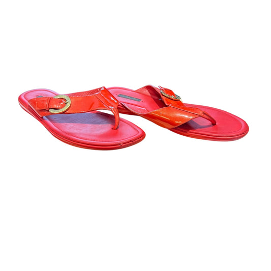 Louis Vuitton Red Flip Flops - 38.5 / 5.5