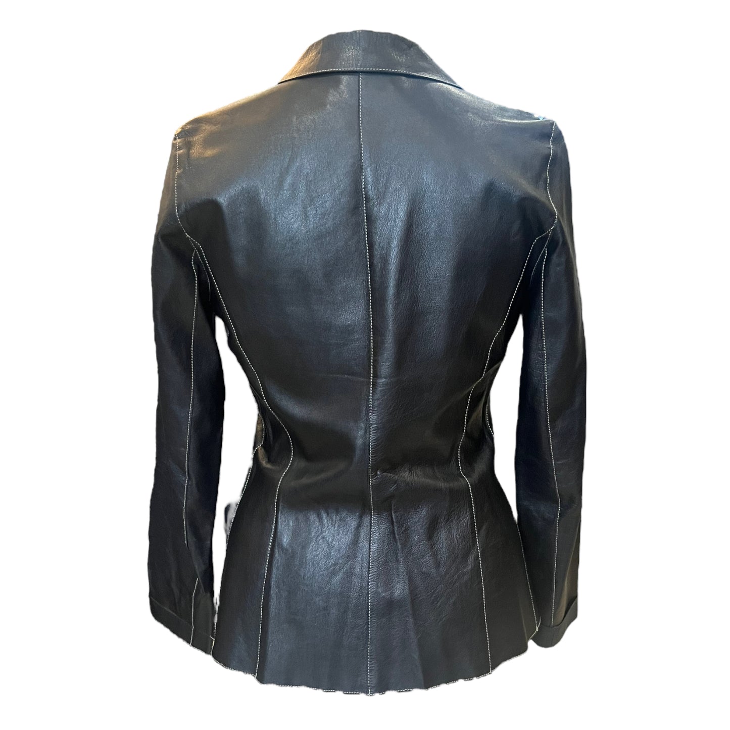 Carla Falleri Black Leather Jacket
