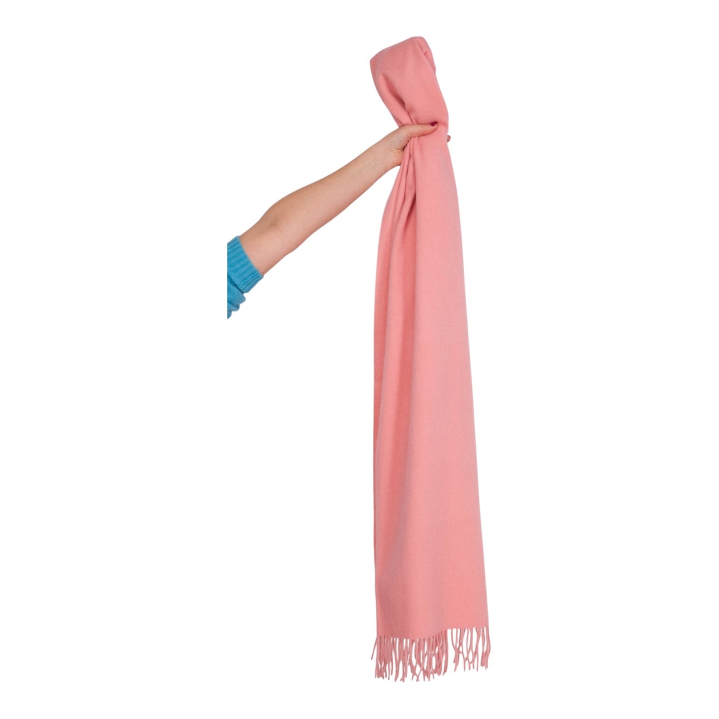 Mulberry Solid Lambswool Scarf in Macaroon Pink - NEW