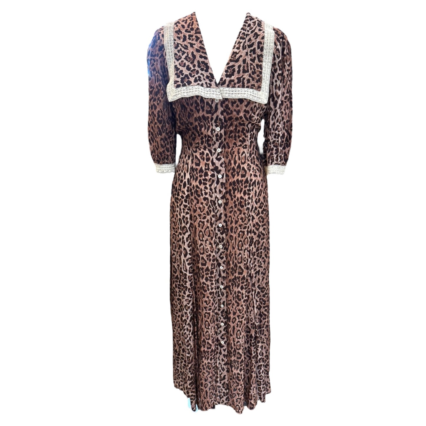Rixo Ellen dress in Leopard - 8 - NEW