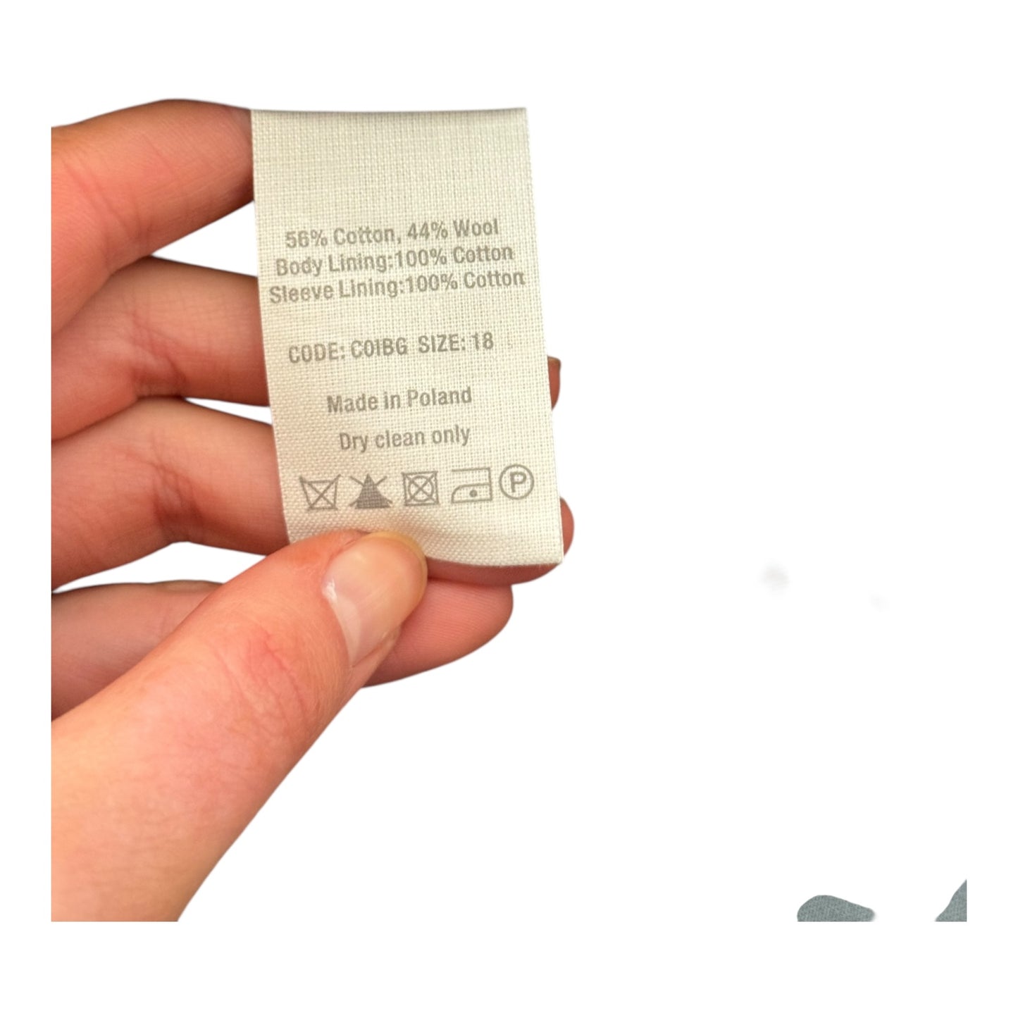 Toast Wool and Cotton Dark Grey Coat - 16/18