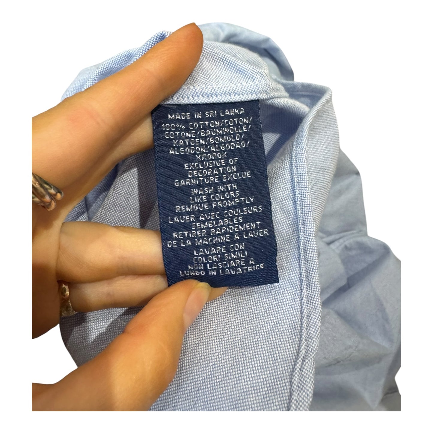 Ralph Lauren Blue Cotton Shirt - 12