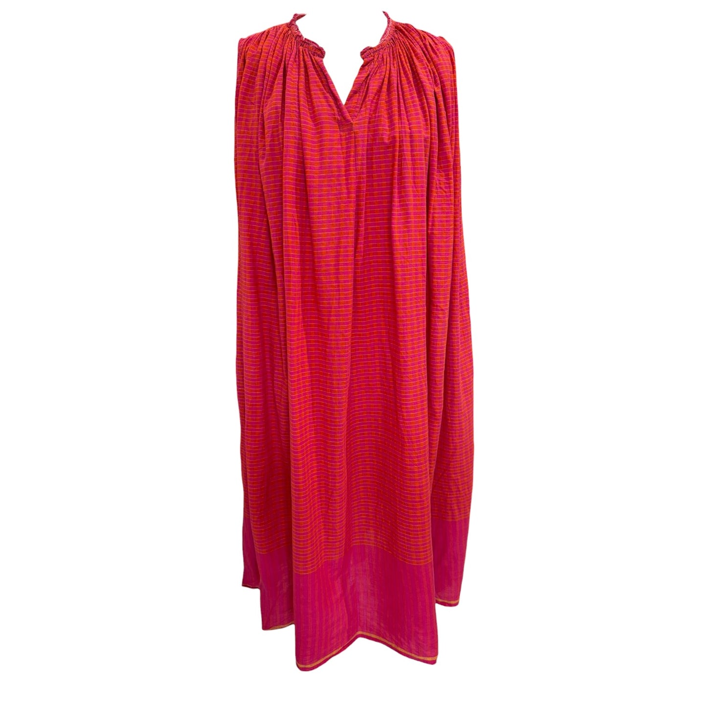 Runaway Bicycle Red and Orange Cotton Dress - 14/16