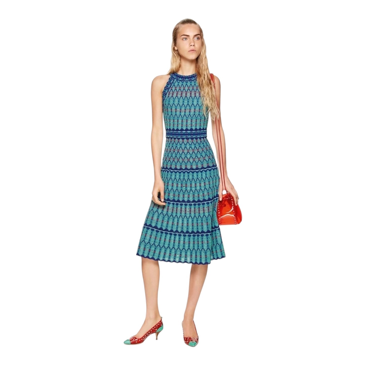 Missoni Blue Knit Dress - 12