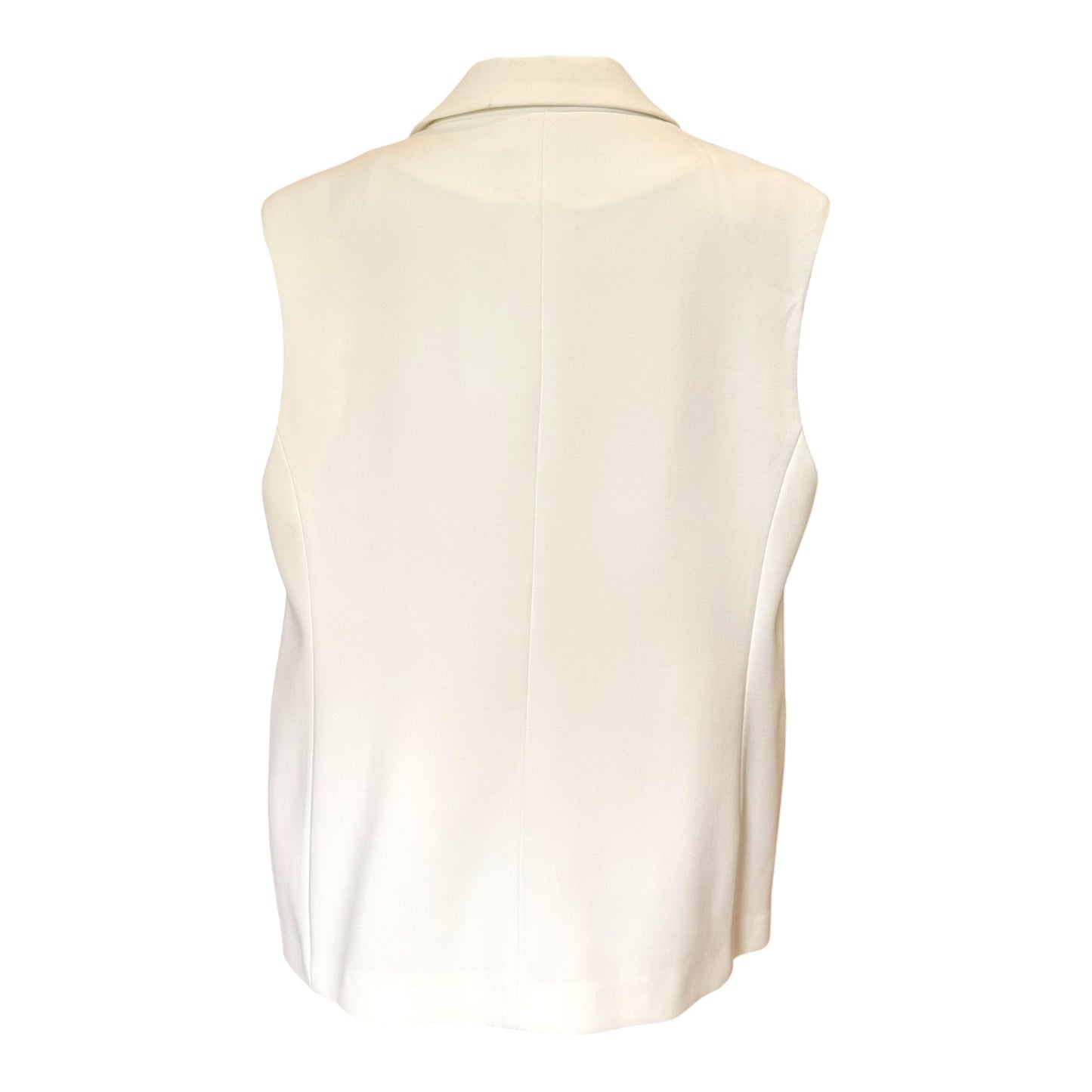 Mint Velvet  Longline Waistcoat in Ivory - 16 - NEW