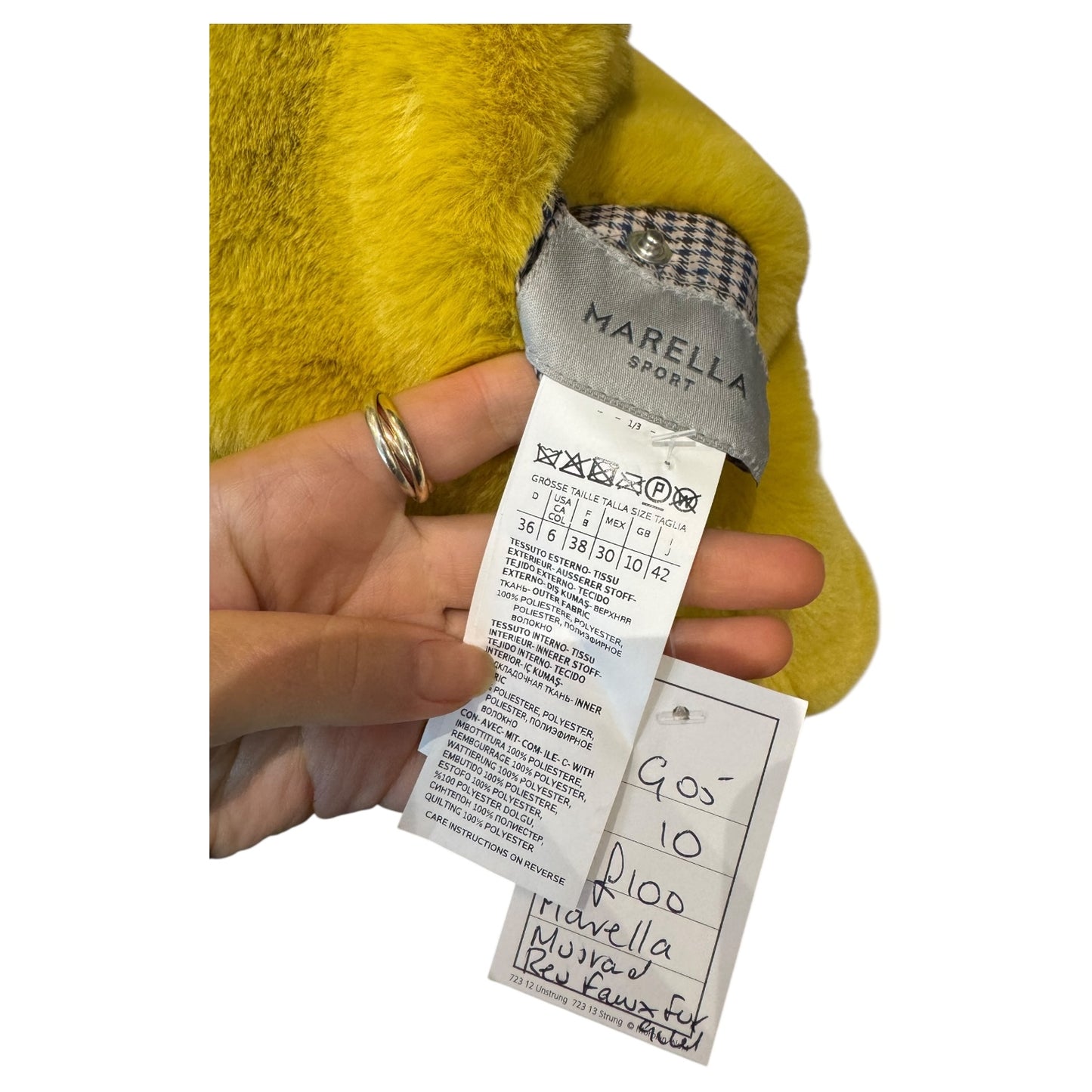 Marella Mustard Reversible Gilet - 10