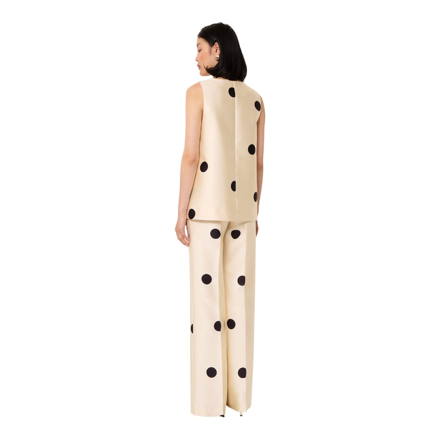 Tara Jarmon Ecru Polka Dot Two Piece - 10/12