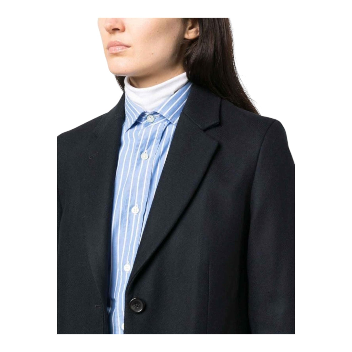 Paul Smith Wool Blend Single Breasted Coat - 12