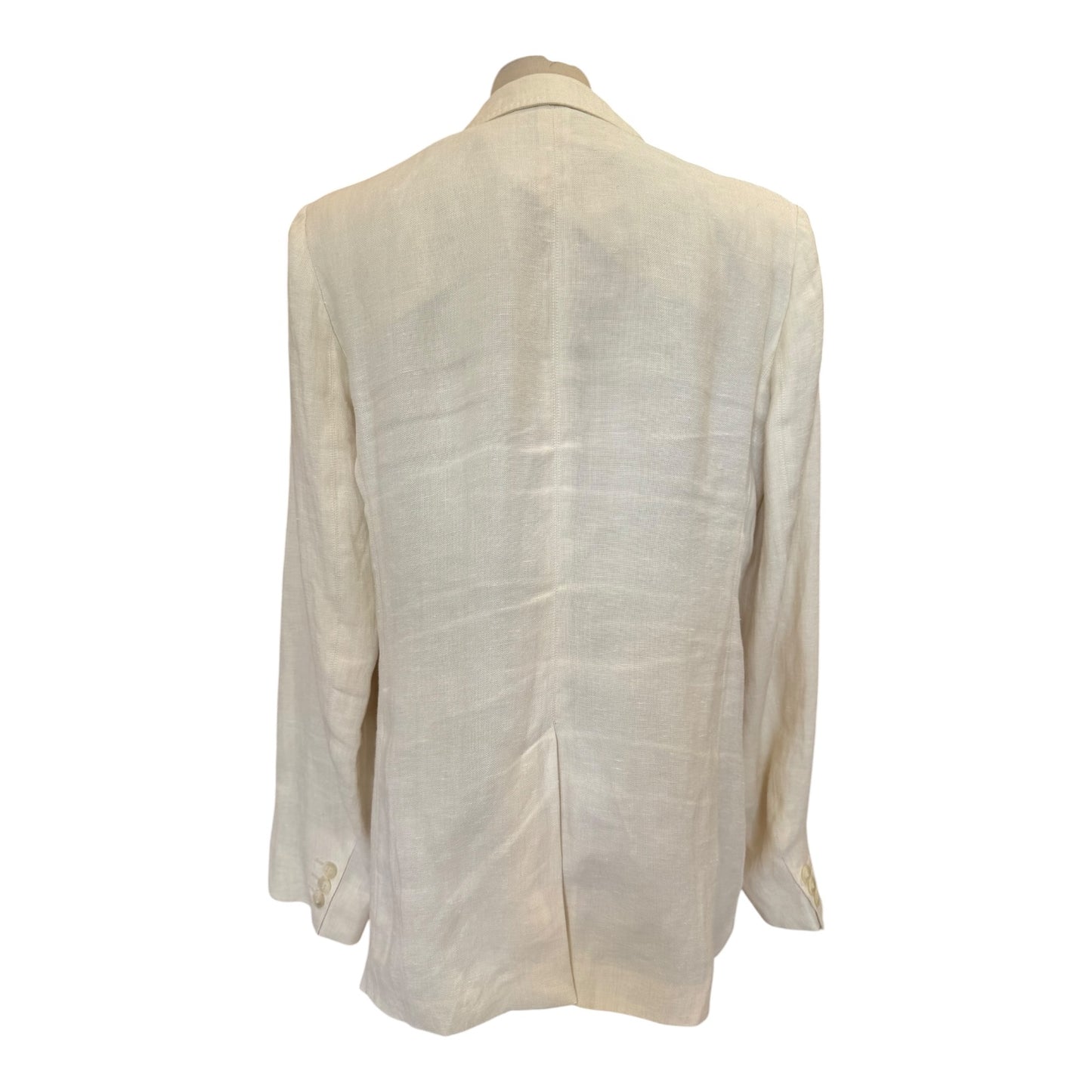Weekend Max Mara Cream Linen Blazer - 12