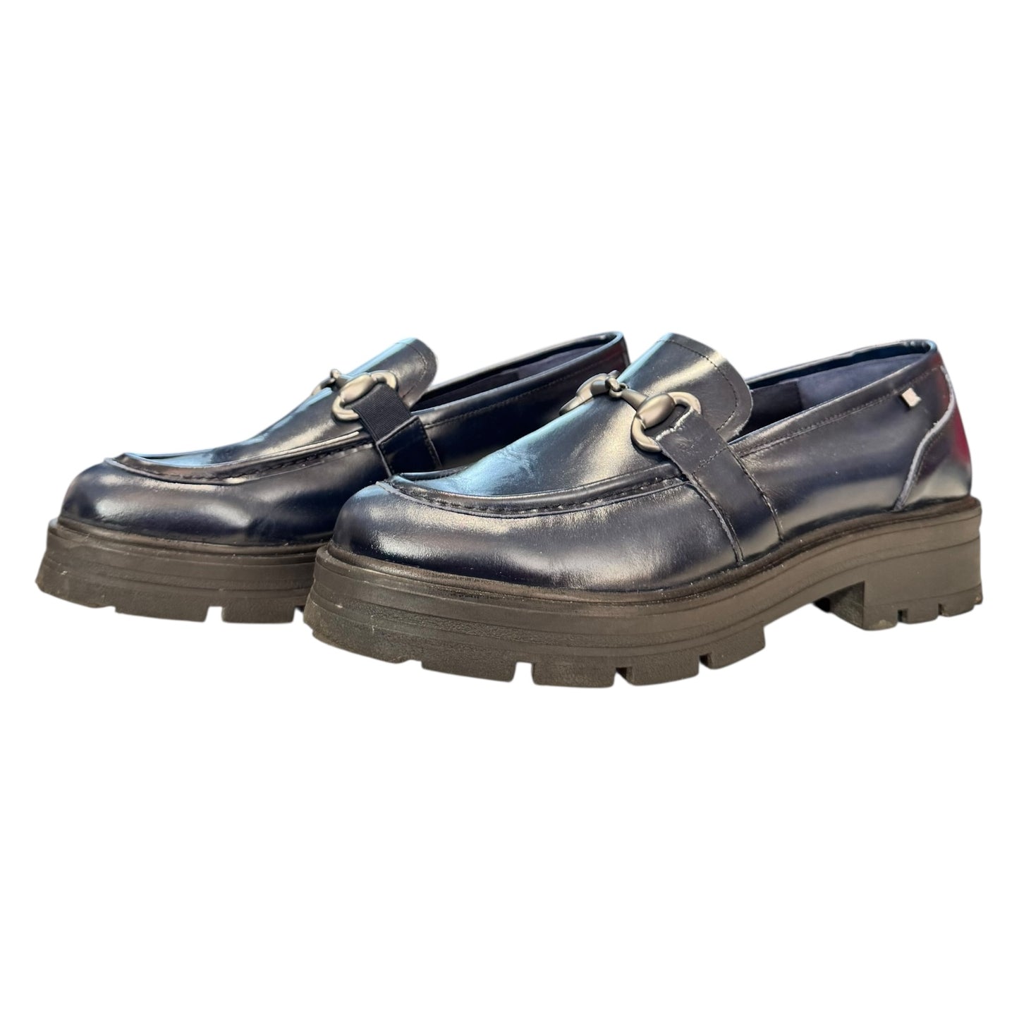 DorKing Navy Horsebit Chunky Loafers - 41 / 8