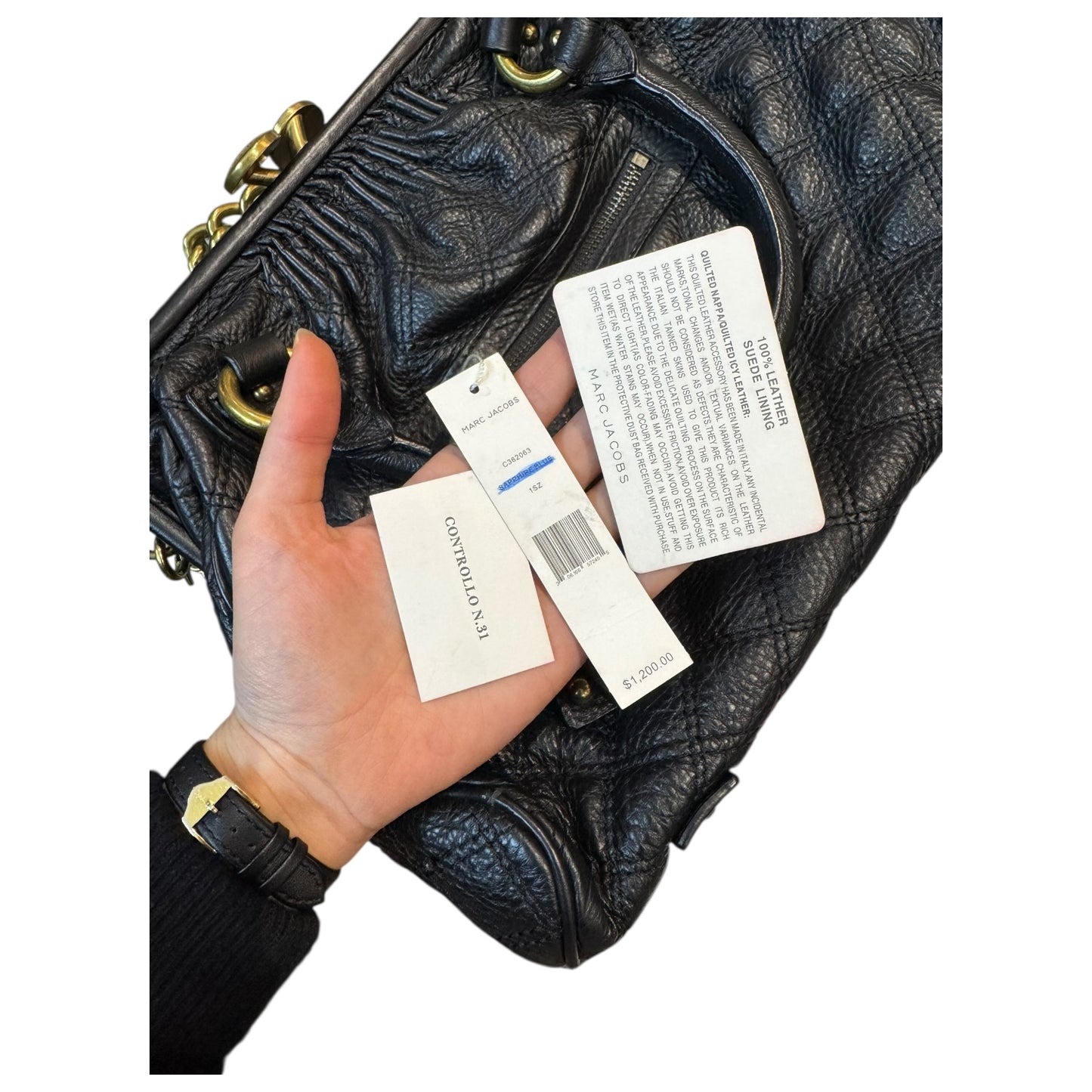 Marc Jacobs Stam Quilted Leather Bag