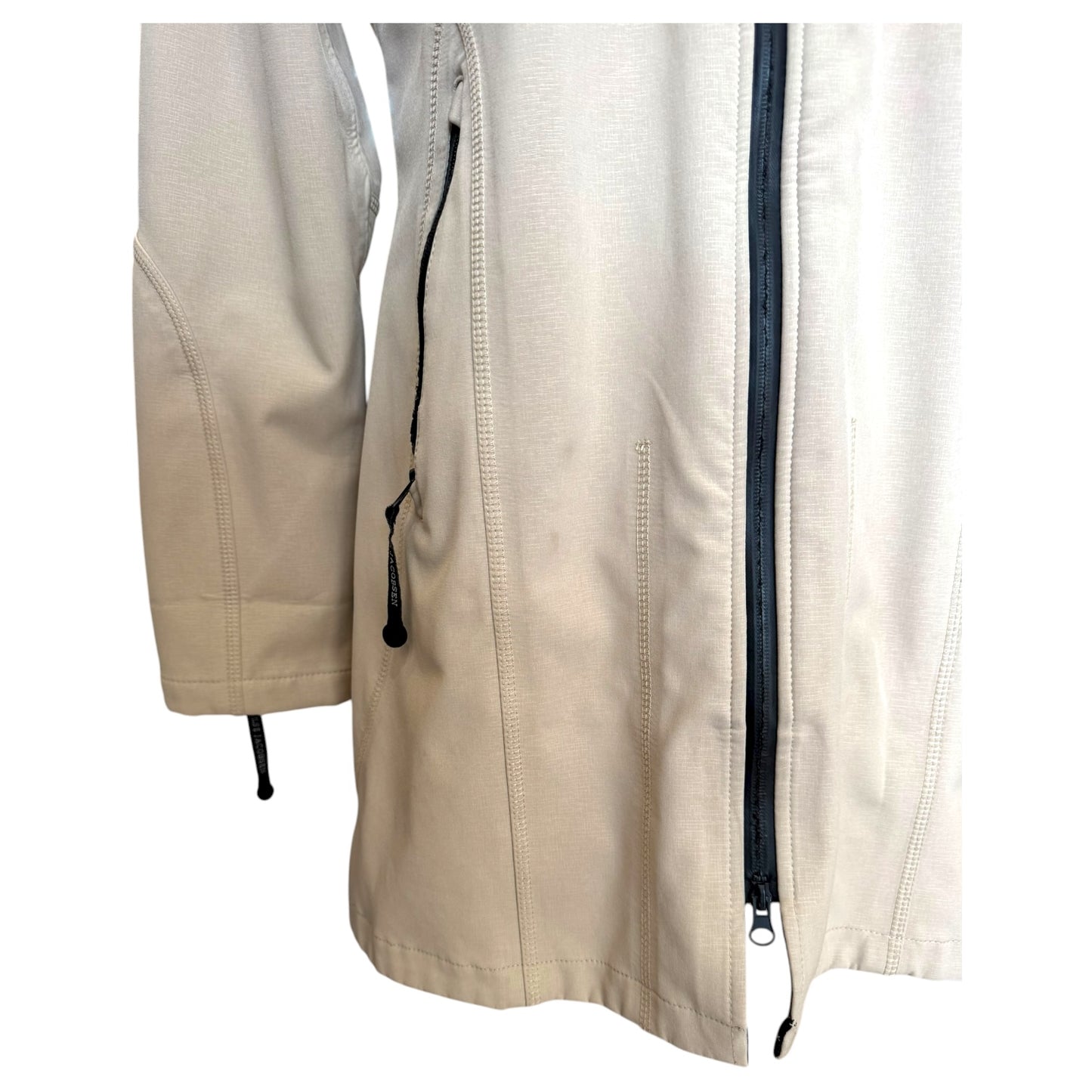 Ilse Jacobsen Waterproof Slim Fit Long Softshell Raincoat - 10/12