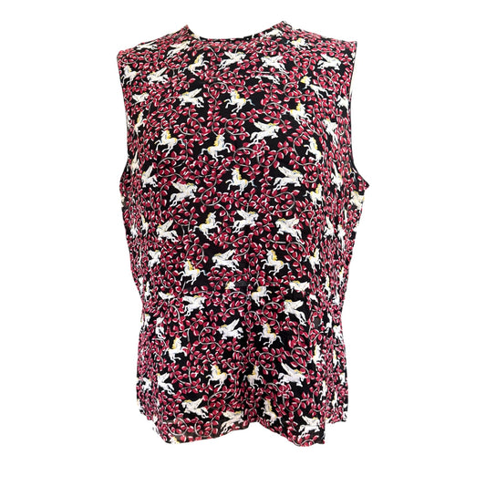 Bimba Y Lola Unicorn Print Sleeveless Top - 12/14