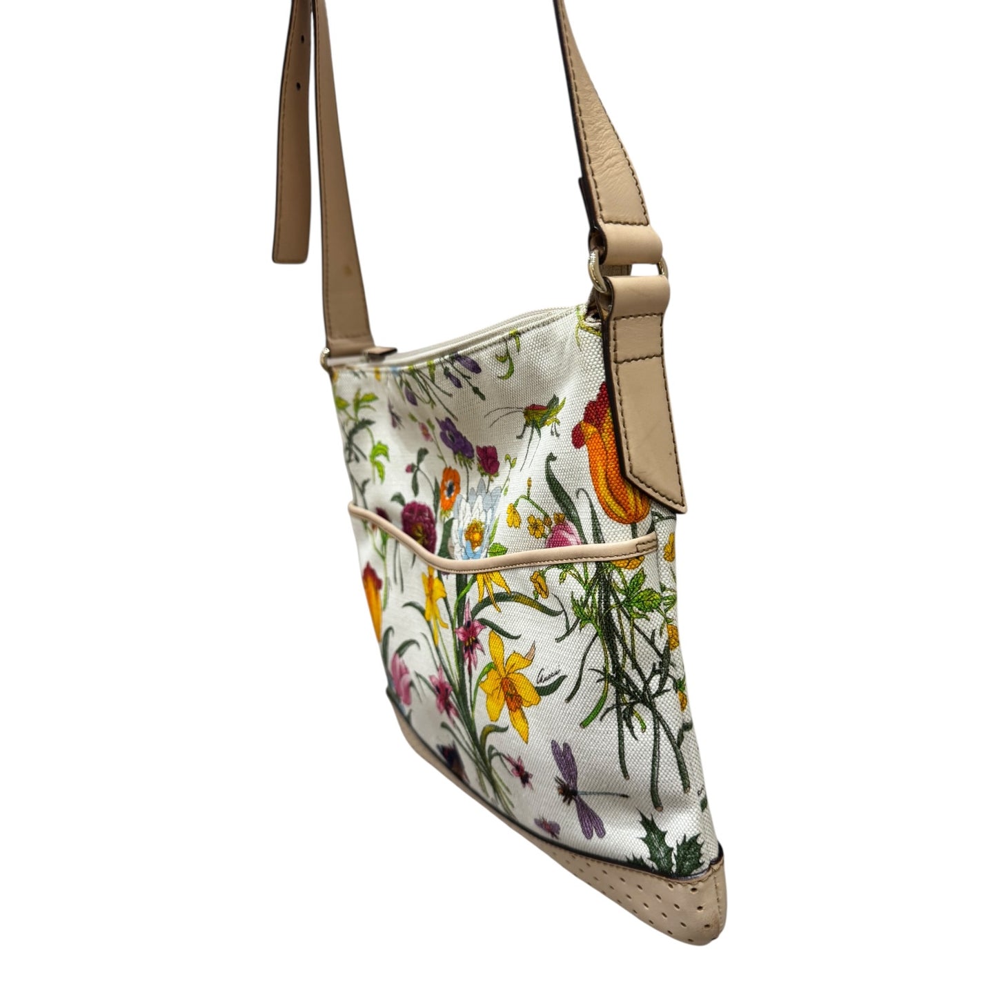 Gucci Floral Messenger Cross Body Bag