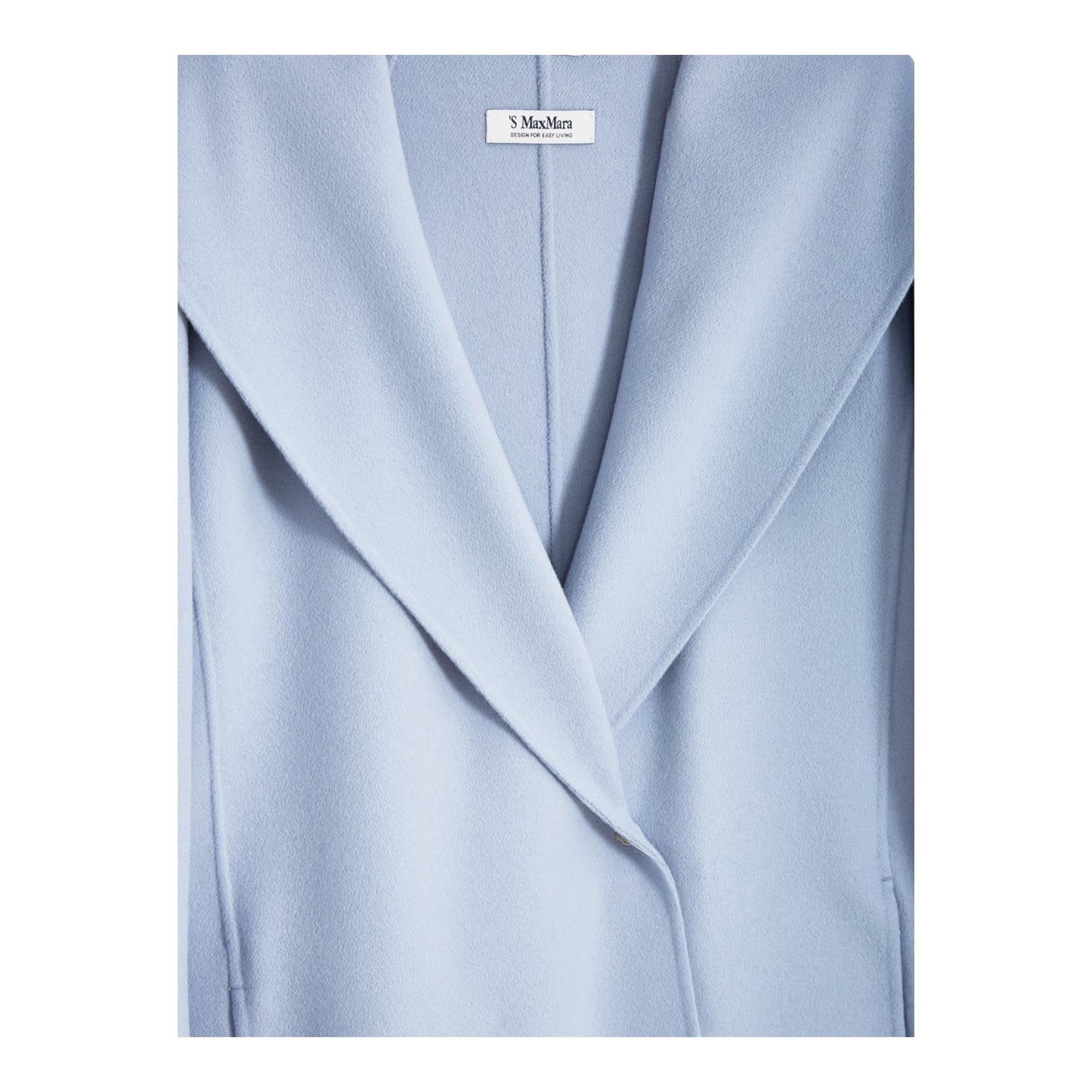 S Max Mara Messi Coat in Blue Grey - 12
