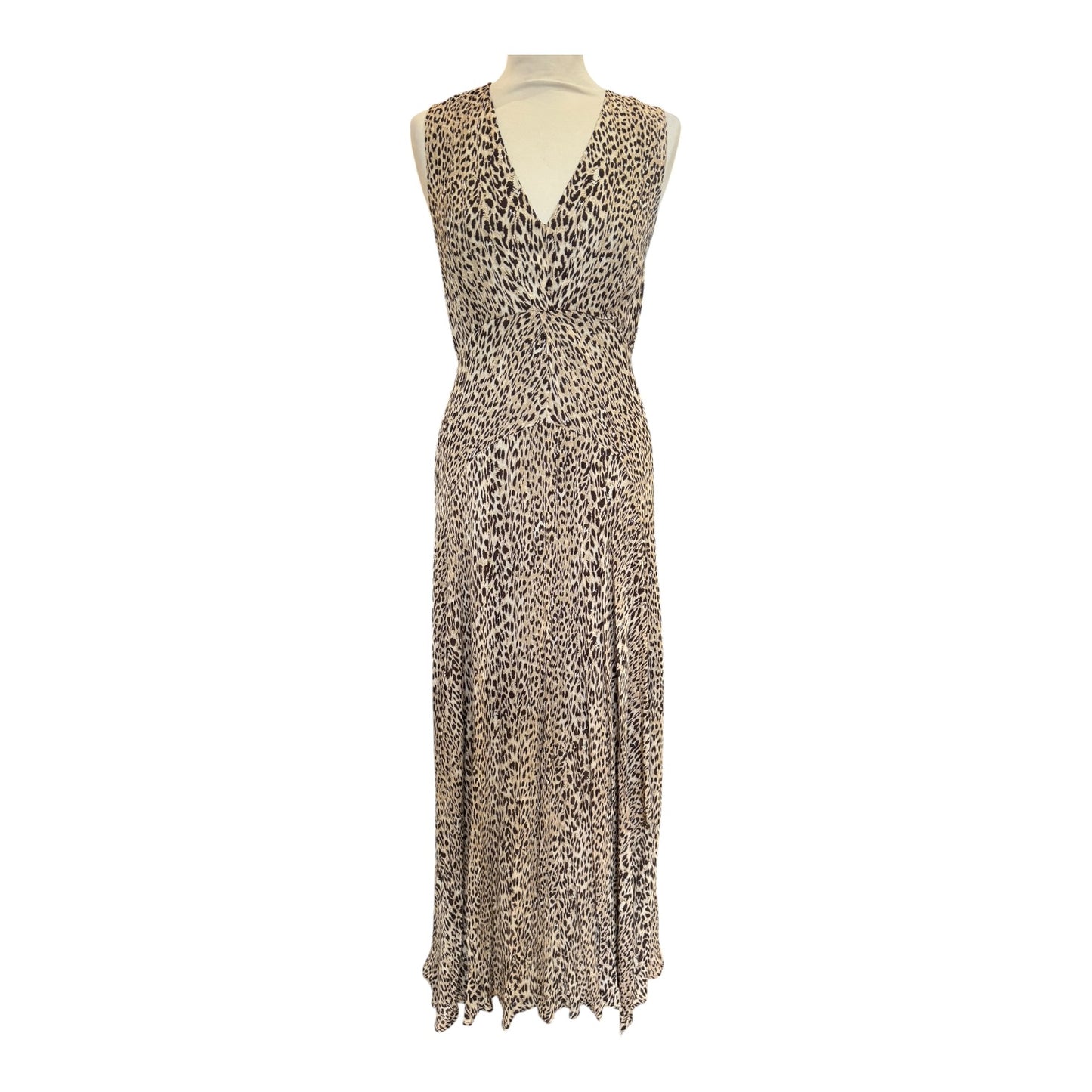 Mint Velvet Leopard Print Maxi Dress - 8 - NEW