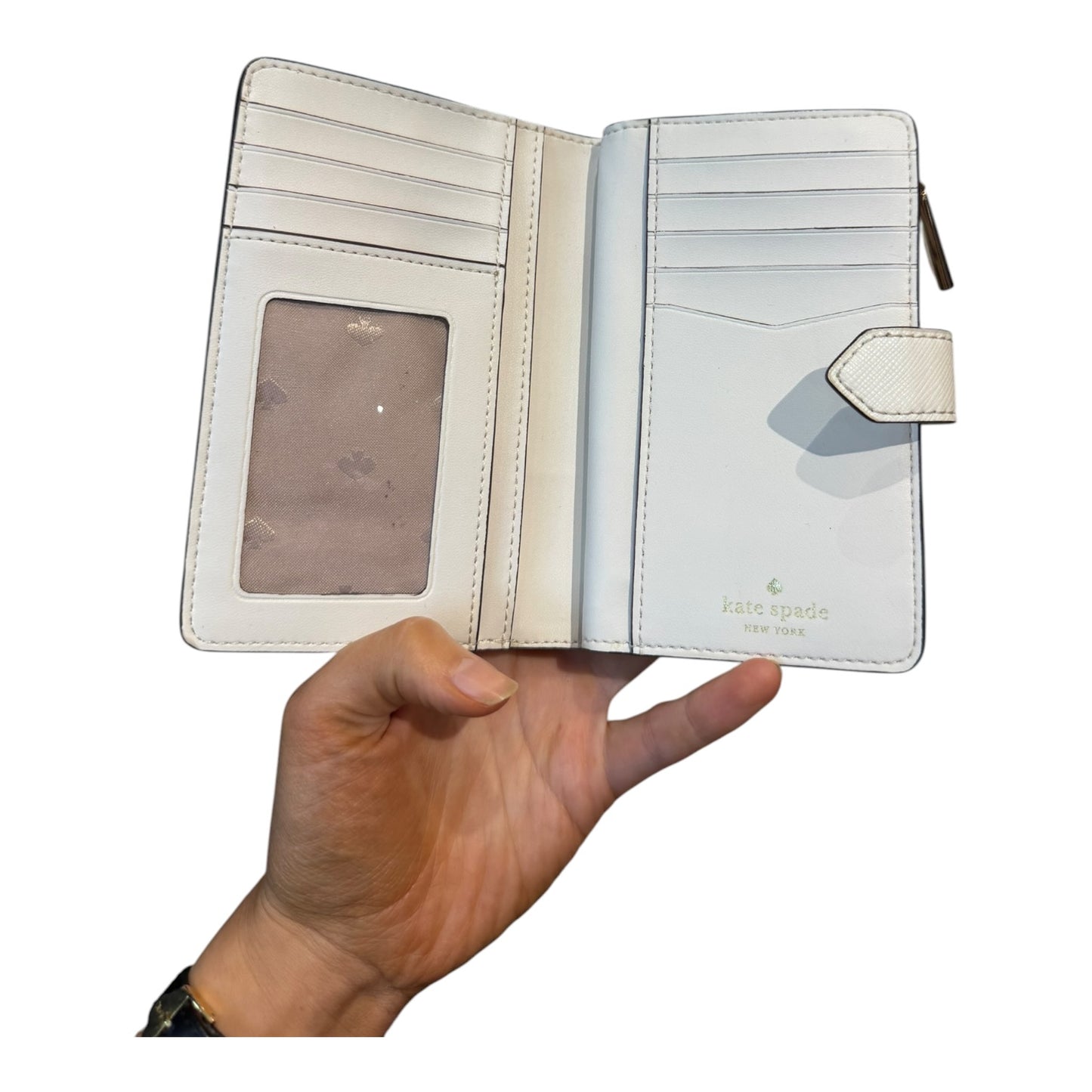 Kate Spade White Medium Bifold Wallet