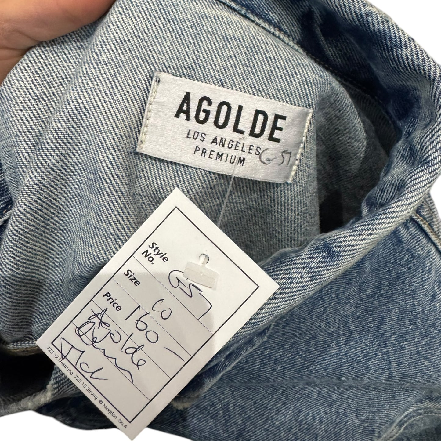 Agolde Light Blue Denim Jacket - 10