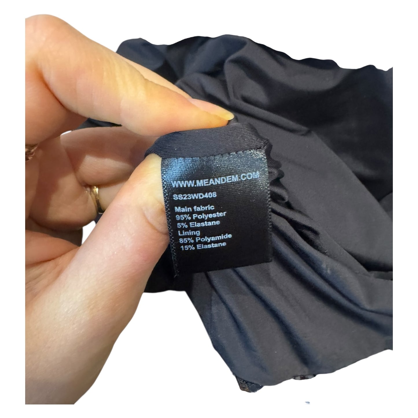 Me + Em Black Sequin Mini Long Sleeve Dress - 10