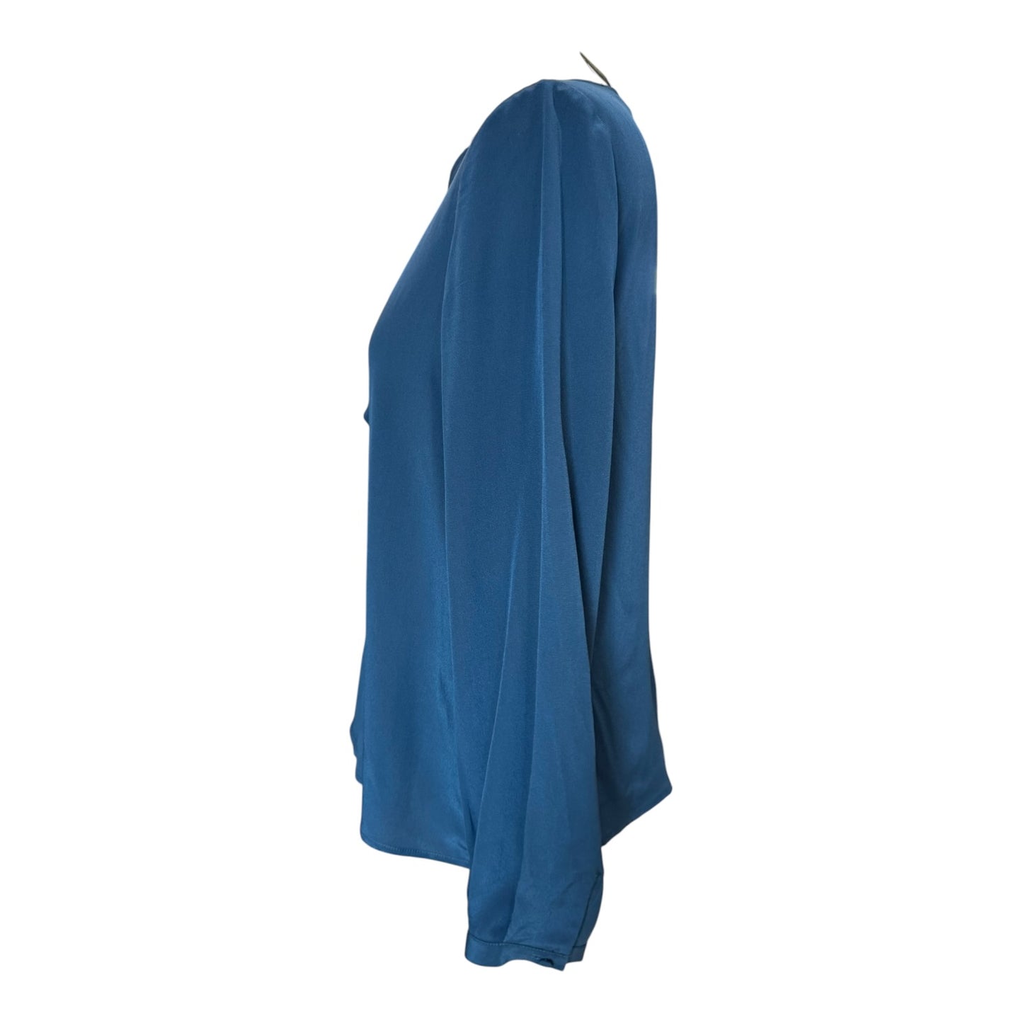 Claudie Pierlot Teal Silk Ruffle Blouse - 8/10