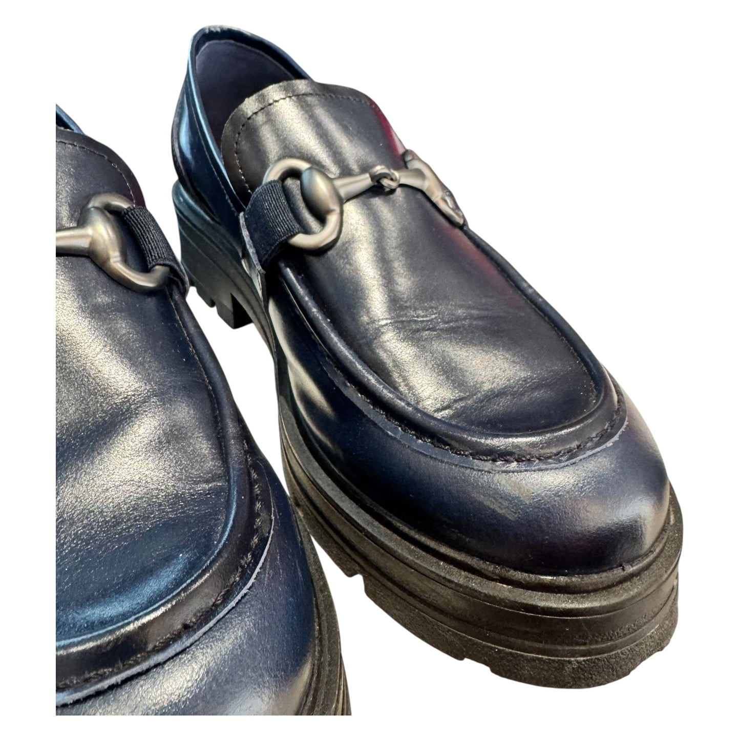 DorKing Navy Horsebit Chunky Loafers - 41 / 8