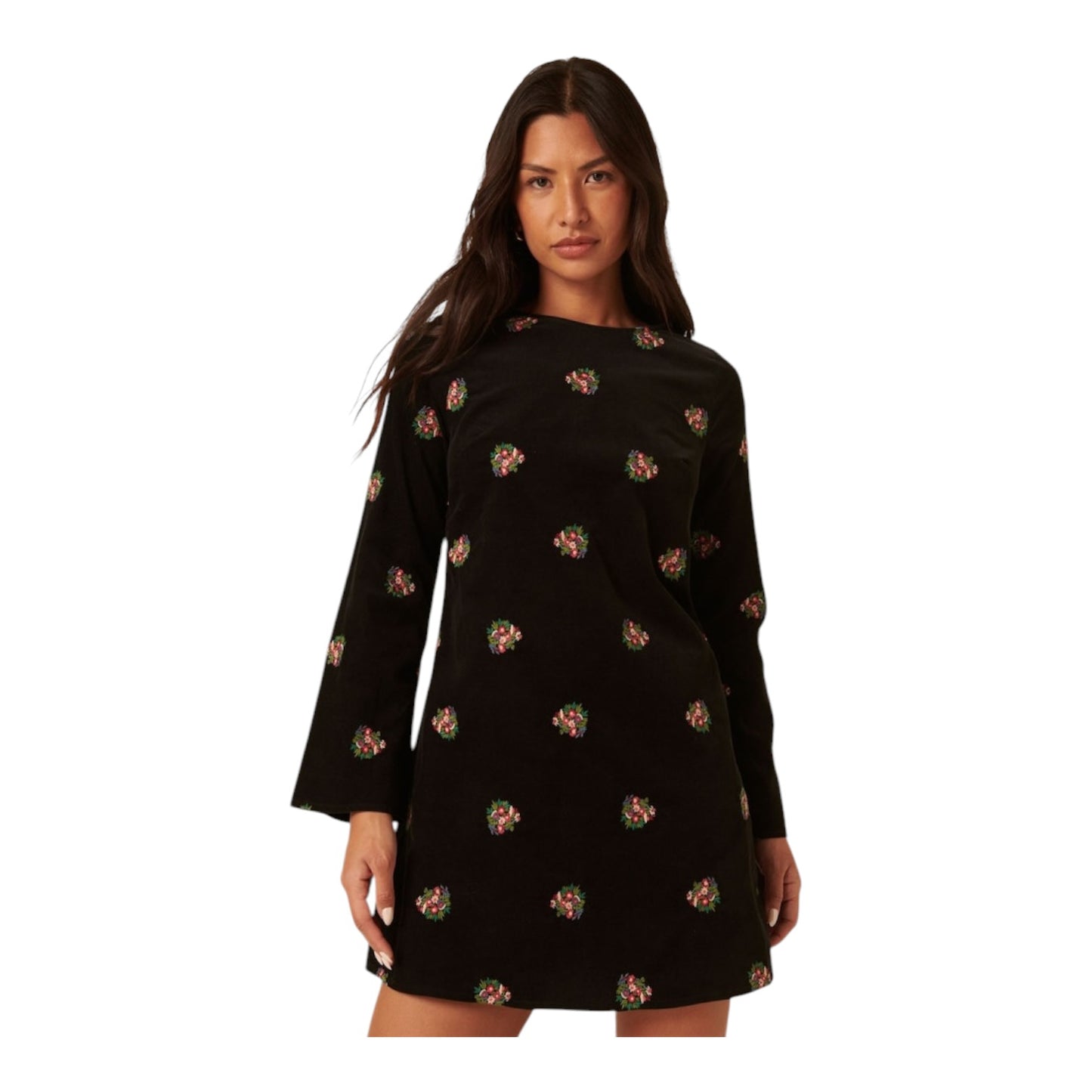 Nobodys Child Black Embroidery Saravejo Mini Dress - 16 - NEW
