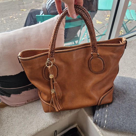Gucci Tan Marrakech leather bag