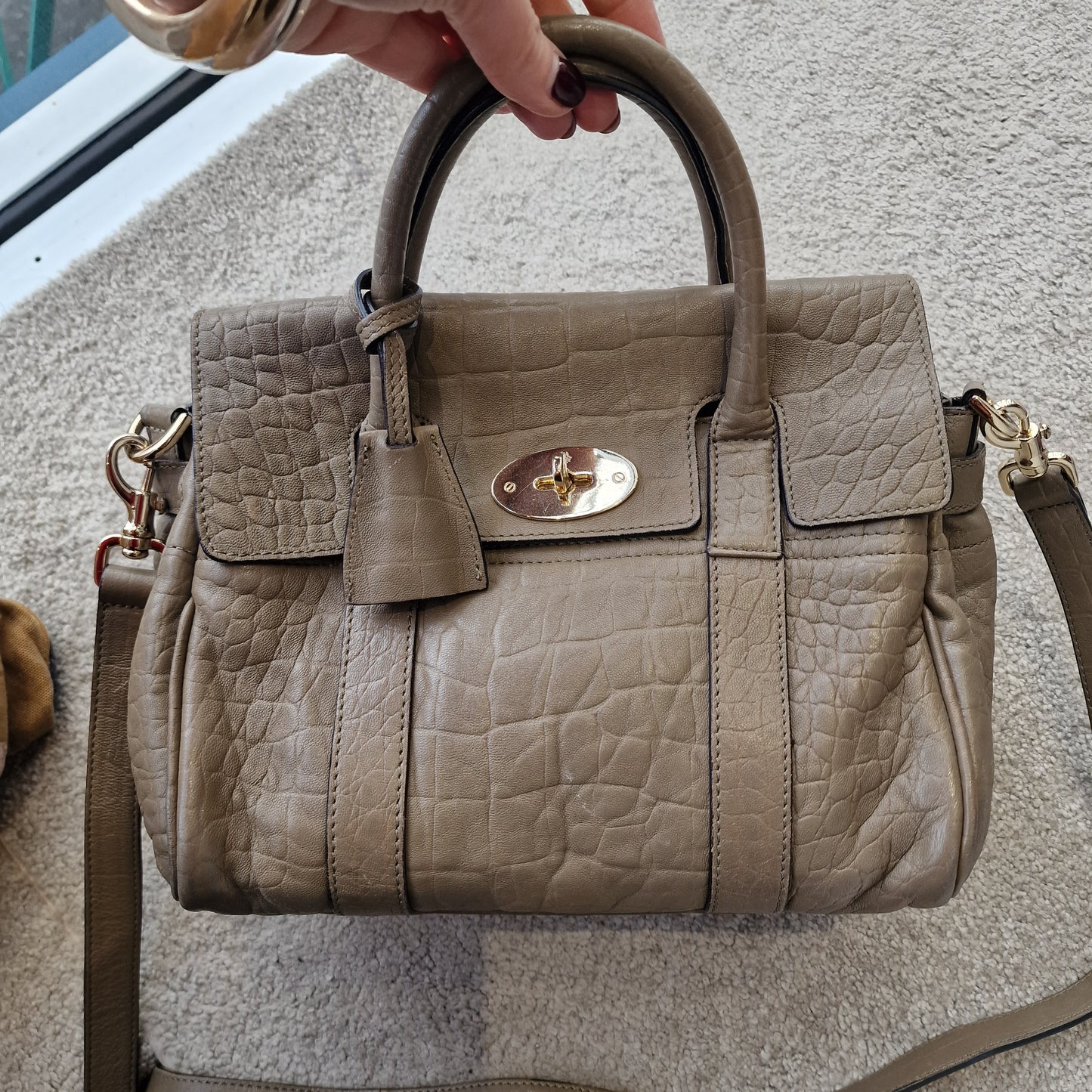 Mulberry Bayswater Mini, Putty