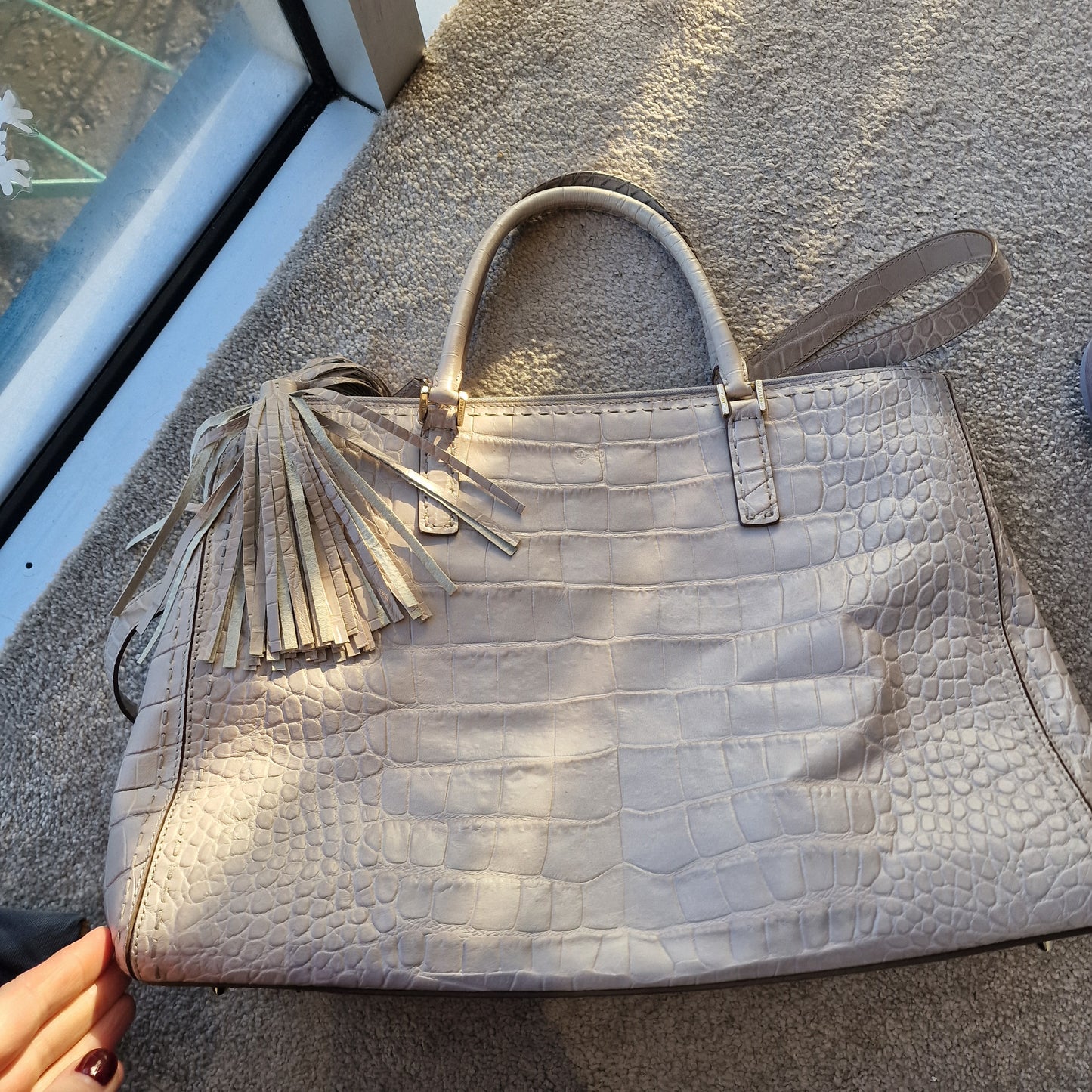 Anya Hindmarch Pimlico Grey Large Handbag