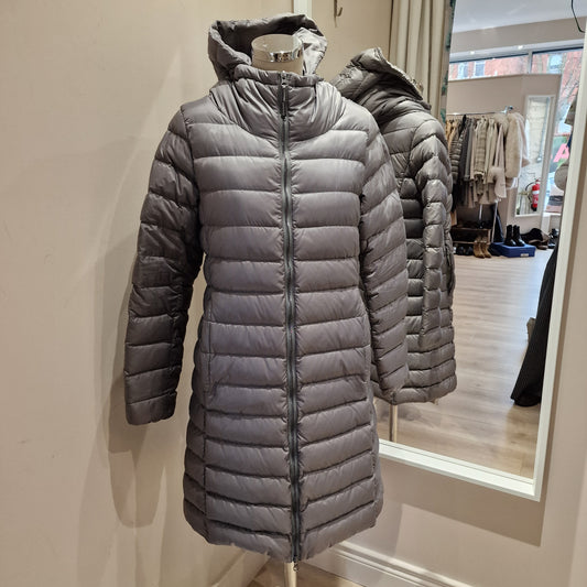 Weekend Max Mara Grey Down Filled Puffer Coat, Size 12