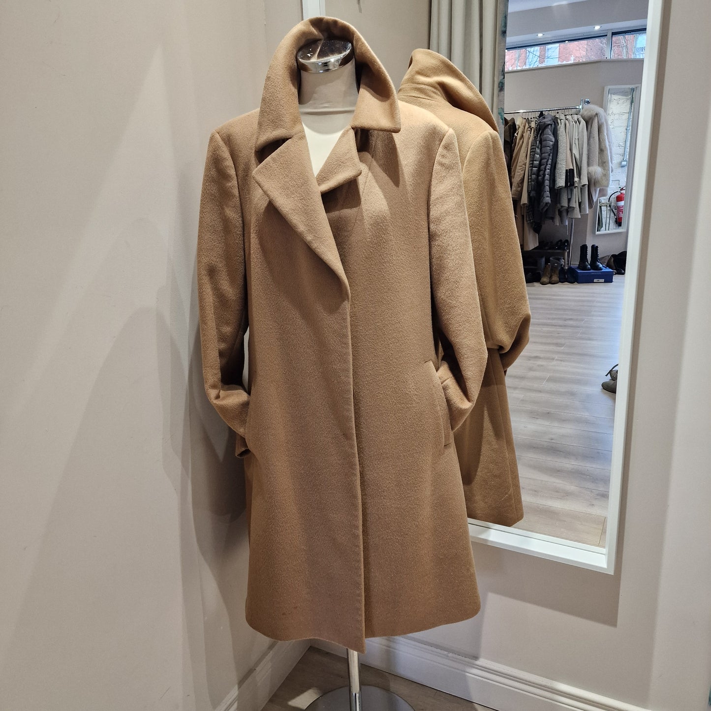 Jaegar Camel Coat,  Size 16