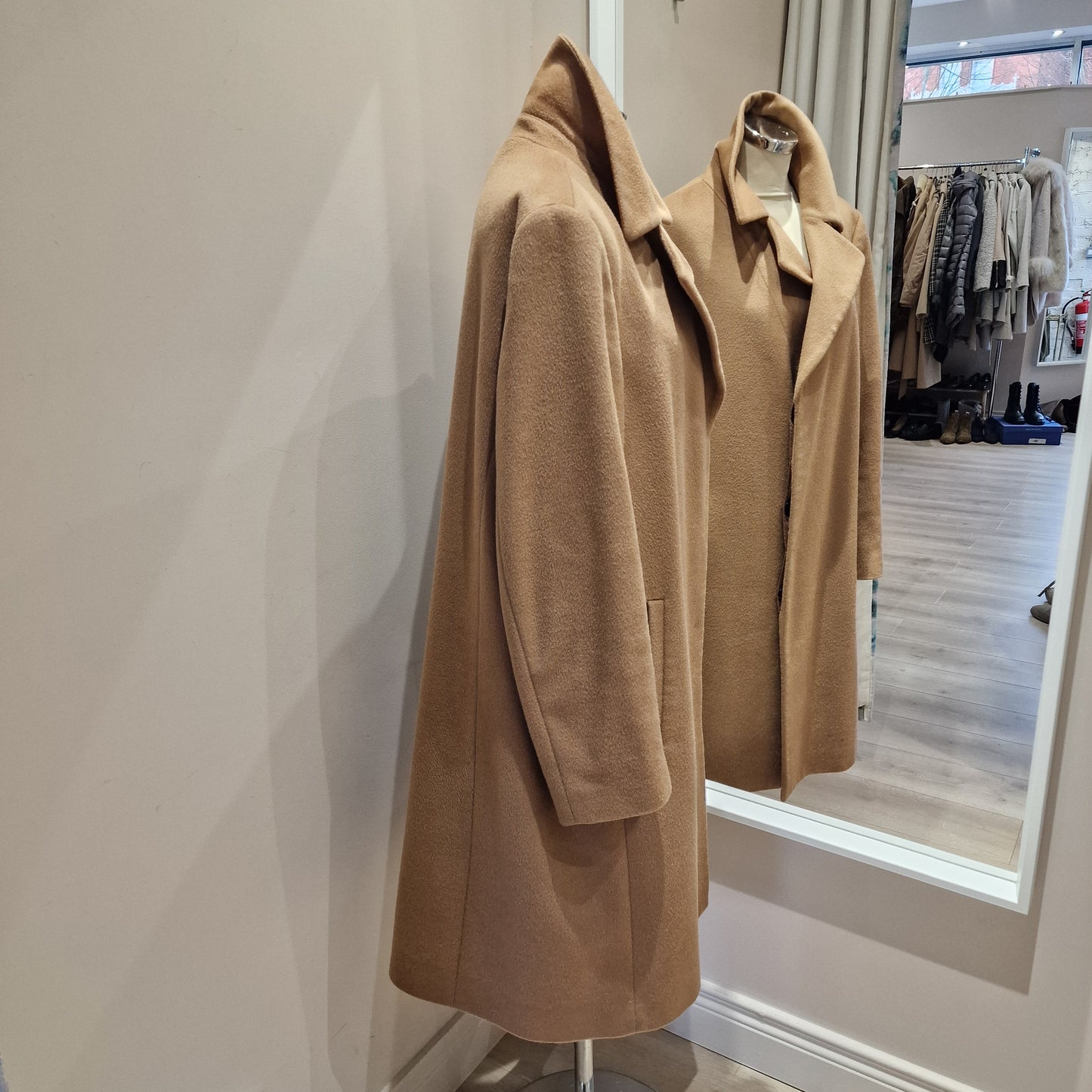 Jaegar Camel Coat,  Size 16