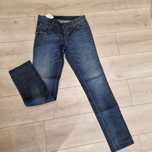 Gucci Dark Blue Denims, Size8-10/It 42